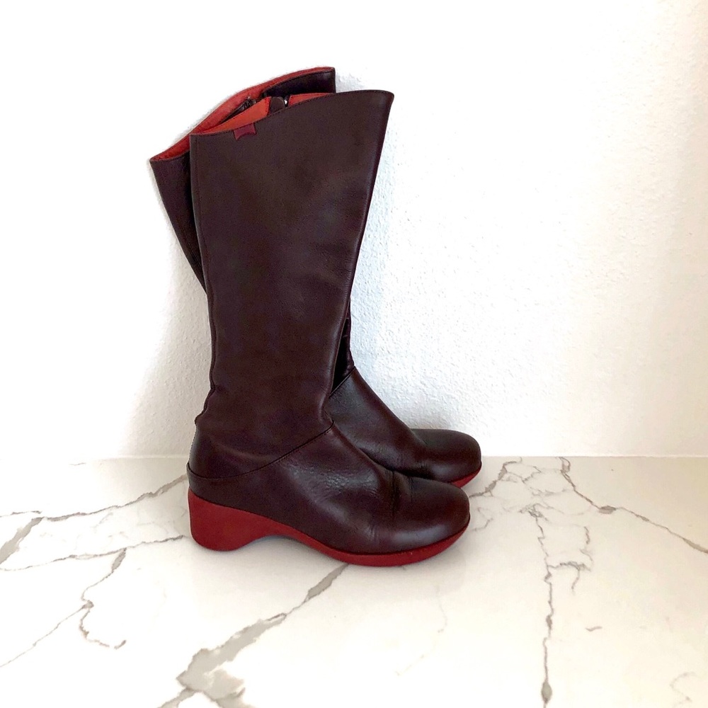 Camper leather Boots red sole size 37